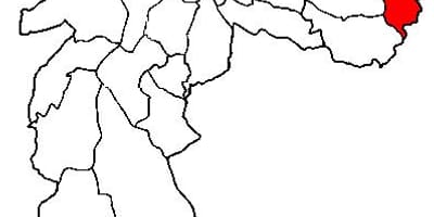 Mapa powiat Сидаде Тирадентесе