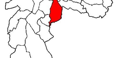 Mapa супрефектур Ipiranga-Sao Paulo