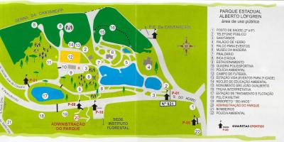 Mapa-zauważyła parku Alberto