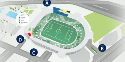 Mapa Allianz Park - poziom 1