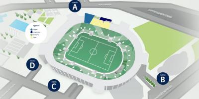 Mapa Allianz Park - poziom 2