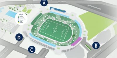 Mapa Allianz Park - poziom 3