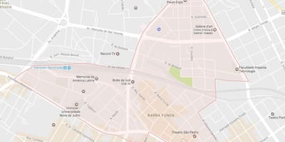 Mapa Barra Фунда-Sao Paulo