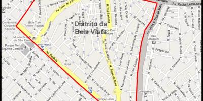 Mapa Bela Vista-Sao Paulo
