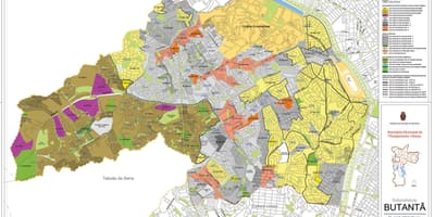 Mapa Butantã Sao Paulo - przechwytywanie ziemi