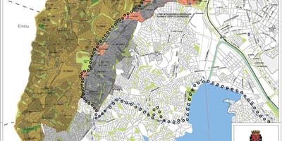Mapa Campo Лимпу-Sao Paulo - przechwytywanie ziemi