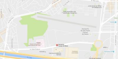 Mapa lotniska Campo de marte