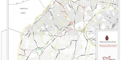 Mapa Campo Лимпу-Sao Paulo - dróg