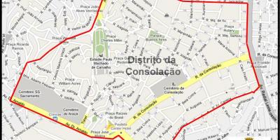Mapa Consolação I Sao Paulo