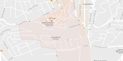 Mapa Freguesia robić Sao Paulo