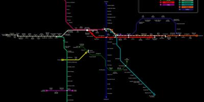 Mapa metra w Sao Paulo CPTM