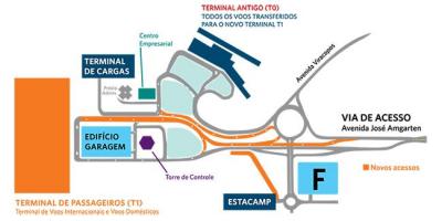 Mapa lotniska Виракопус