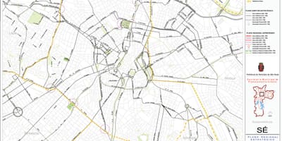 Mapa ce Sao Paulo - dróg