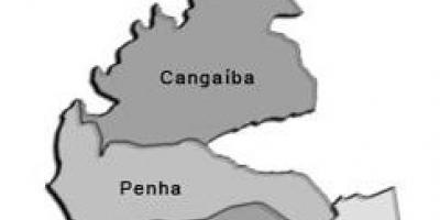 Mapa Peña prefekturze ... 