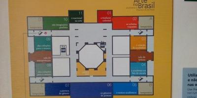 Mapa pinakothek w Sao Paulo
