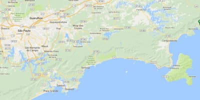Mapa plaża Вермелья do Sul
