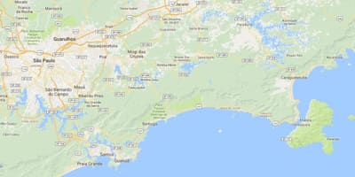 Mapa w pobliżu plaży enseada