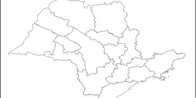 Mapa Sao Paulo Panna - regiony