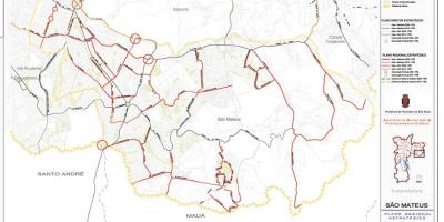 Mapa San-Matheus-Sao Paulo - dróg