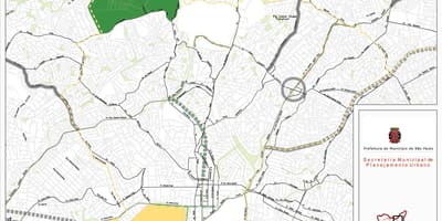 Mapa Santana-Sao Paulo - dróg
