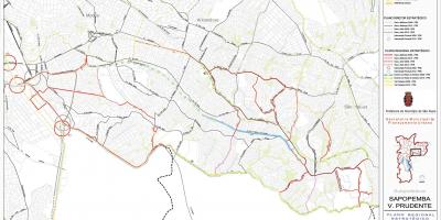Mapa Vila Prudente-Sao Paulo - dróg