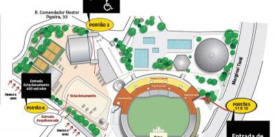 Mapa Canindé stadion