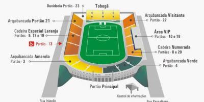 Mapę stadionu Пакаэмбу