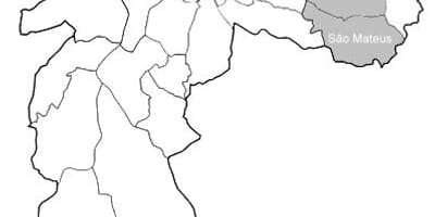 Mapa strefy Wschodni 1 São Paulo