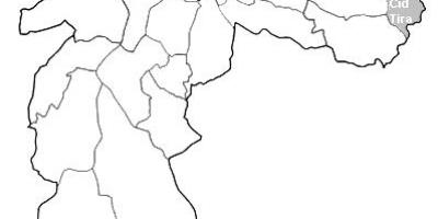 Mapa strefy Wschodni 2 São Paulo