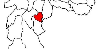 Mapa sub-prefekturze Жабакуара Sao Paulo