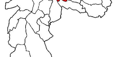 Mapa супрефектур stacji São Paulo