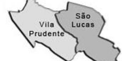 Mapa супрефектур Vila Prudente