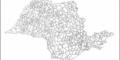 Mapa Sao Paulo Panna - gminy