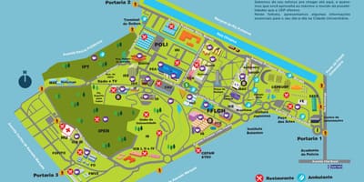 Mapa uniwersytetu Арманду di Саллеса Оливейры - CUASO