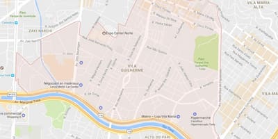 Mapa Sao Paulo Vila Гильерне