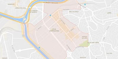 Mapa Sao Paulo Vila Леопольдина
