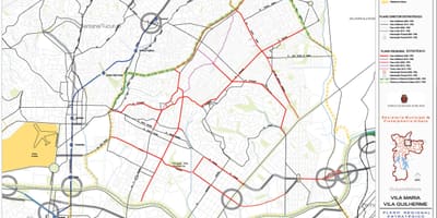 Mapa Vila Maria-Sao Paulo - dróg