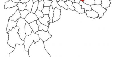 Mapa miasta Líder powiat