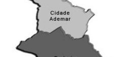 Mapa miasta супрефектур Adhemar
