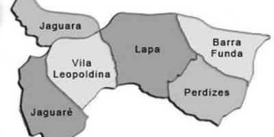 Mapa супрефектур Lapa